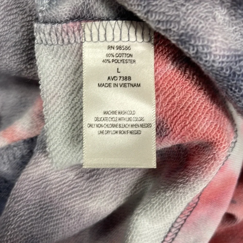 Ava James New Tie Dye Sweatshirt Dress Large NWT
